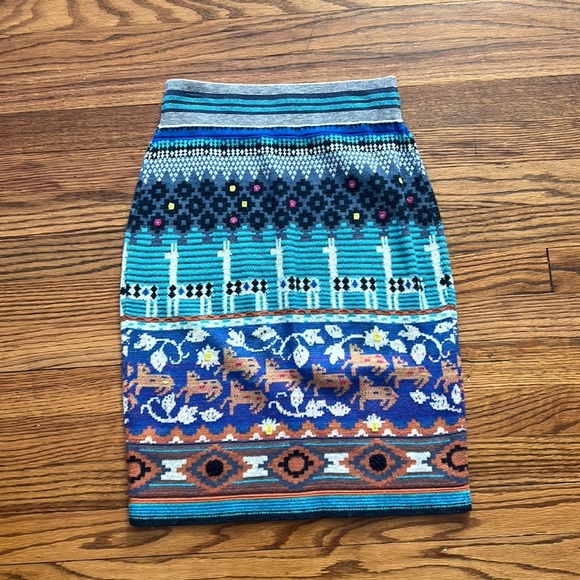 Anthropologie HWR Llama Skirt - Picture 3 of 5
